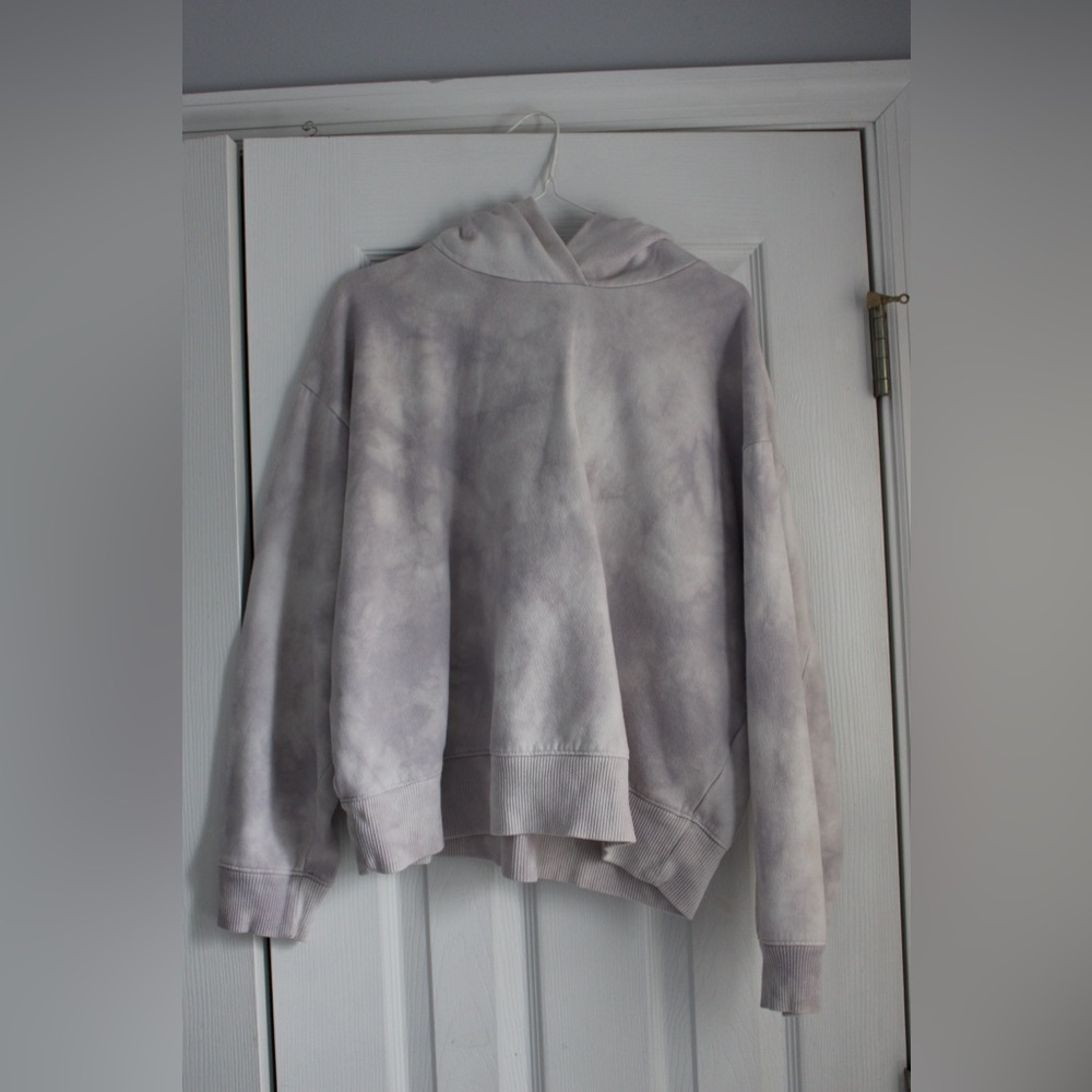 a new day Lavender Tie-Dye Hooded Sweatshirt - Women's